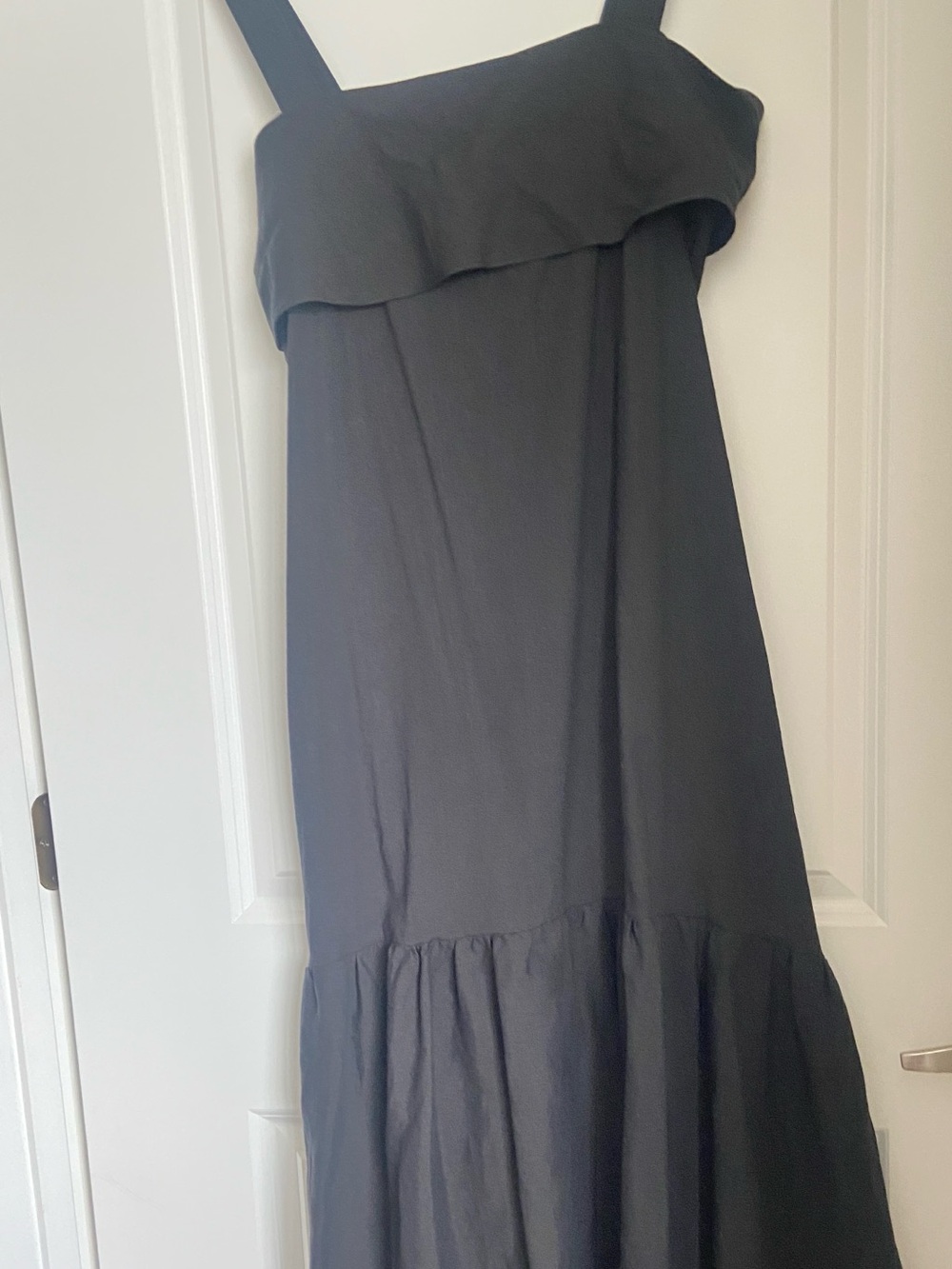 NWT $395 Theory Linen Dress Black Large